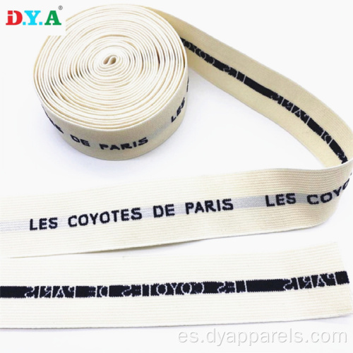 Logotipo personalizado Nylon Jacquard Elastic Band